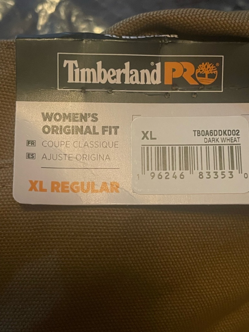 Timberland PRO Tan Women's Work Bib Overalls - Picture 3 of 5